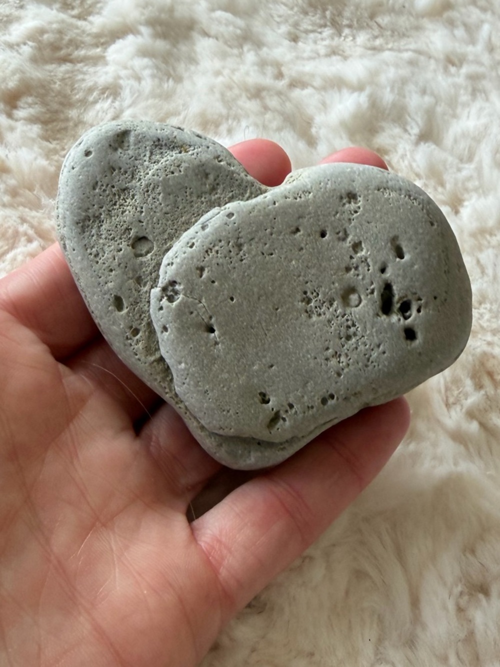 💖Natural Heart Shaped Lake Michigan Stone Love Rock💖
